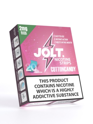 JOLT NICOTINE STRIPS - 2MG - 20PK - COTTON CANDY