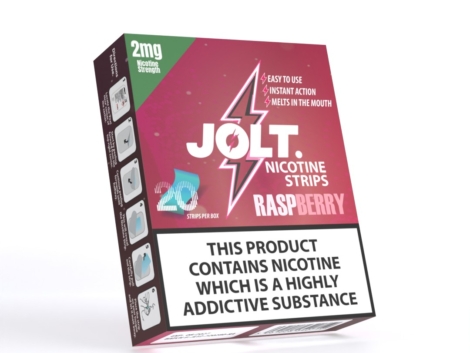 JOLT NICOTINE STRIPS - 2MG - 20PK - RASPBERRY