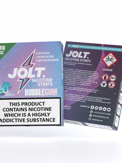 JOLT NICOTINE STRIPS - 4MG - 20PK - BUBBLEGUM