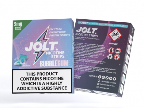 JOLT NICOTINE STRIPS - 4MG - 20PK - BUBBLEGUM