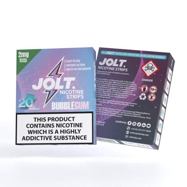 JOLT Nicotine Strips - Bubblegum 20PK - Image 2