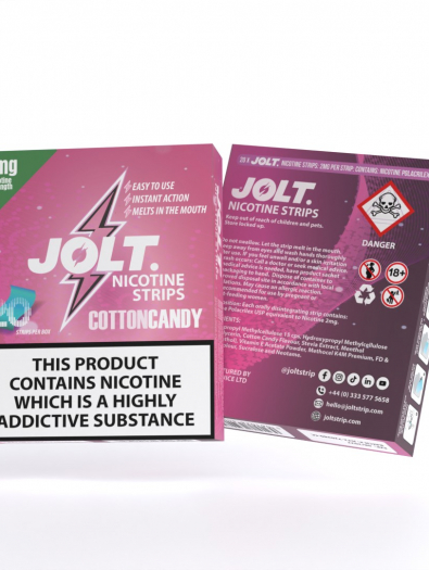 JOLT NICOTINE STRIPS - 4MG - 20PK - COTTON CANDY