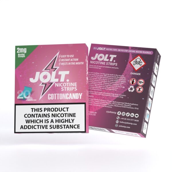 JOLT Nicotine Strips - Cotton Candy 20pk - Image 2