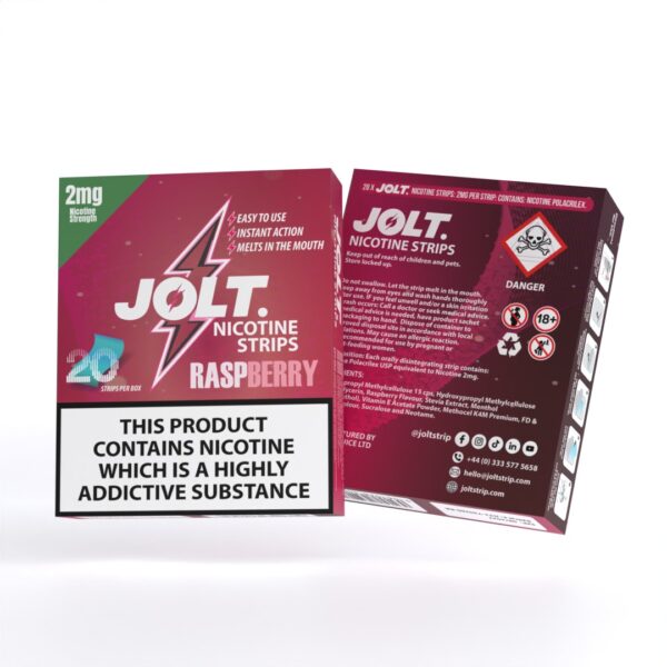 JOLT Nicotine Strips - Raspberry 20PK - Image 2