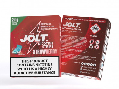 JOLT NICOTINE STRIPS - 4MG - 20PK - STRAWBERRY
