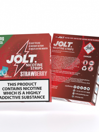 JOLT NICOTINE STRIPS - 4MG - 20PK - STRAWBERRY